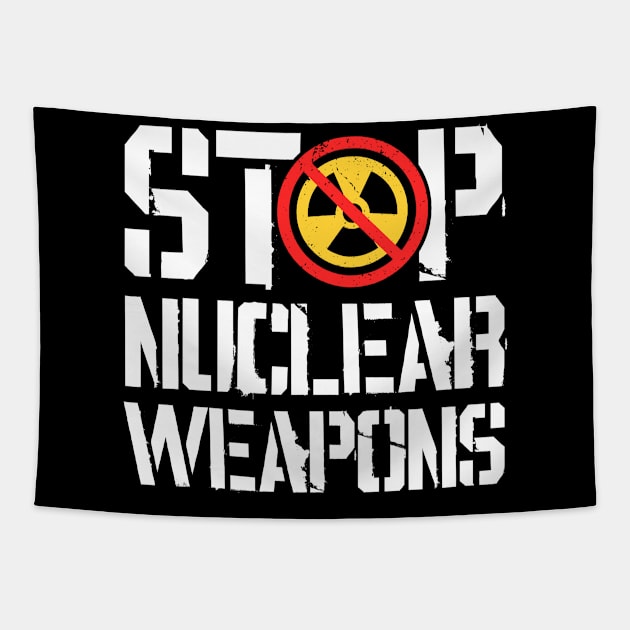 Stop Nuclear Weapons Tapestry by Distant War