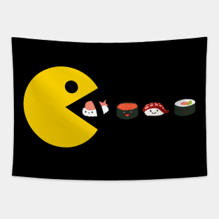 Pac man and sushi Tapestry