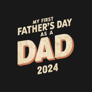 First Time Dad Est 2024 Fathers Day T-Shirt