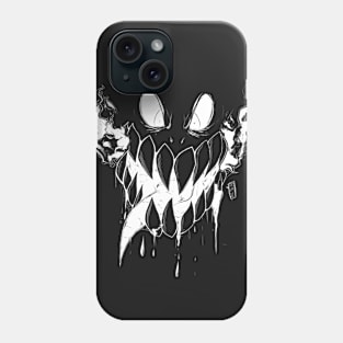 Negative Monster ( White ) Phone Case