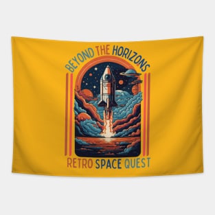 The "Beyond the horizons Retro space ", Design Tapestry