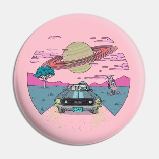 Space Mustang Pin