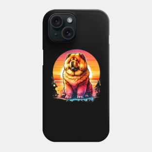 Watercolor Chow Chow Sunset Phone Case