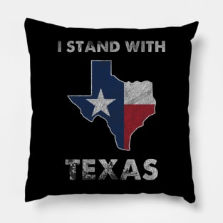 I Stand With Texas Pillow