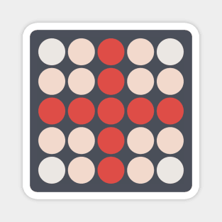 Colorful Dots pattern on Dark Background Magnet