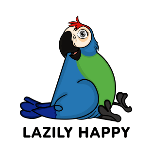 Lazy Happy Parrot T-Shirt