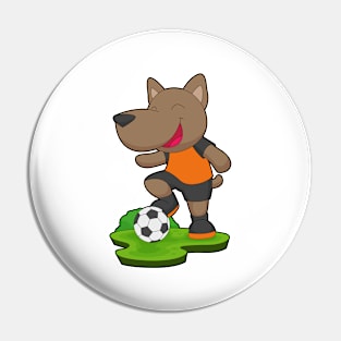 Dog Soccer player Soccer Pin