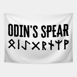 ODIN'S SPEAR - Black Bind Rune Tapestry