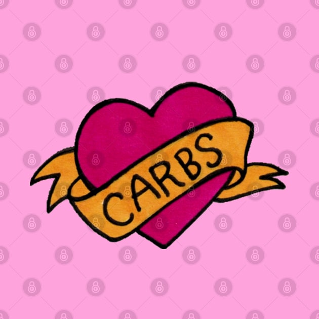 I Love Carbs by Luckyponytattoo
