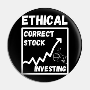 Ethical Correct Stock Investing Pin