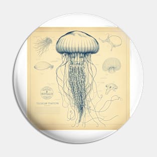 Vintage Jellyfish IV Pin