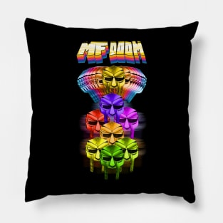 retro mf doom mask Pillow