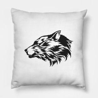 Silhouette Wolf insignia Pillow