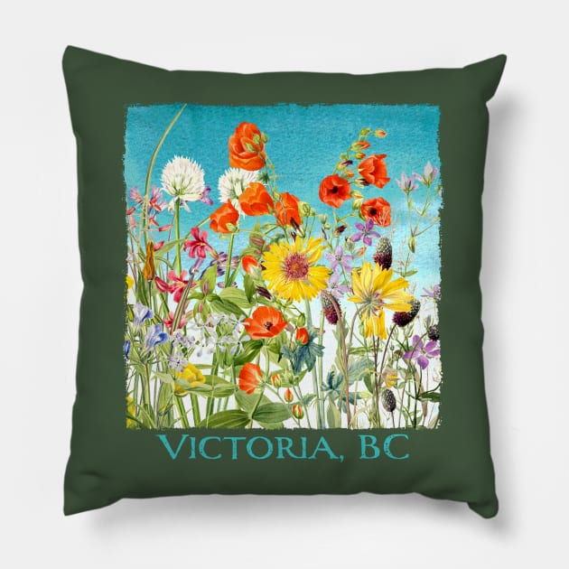 Victoria British Columbia Vancouver Island Canada Pillow by Pine Hill Goods