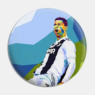 Cristiano Ronaldo in Wpap Pop Art Pin