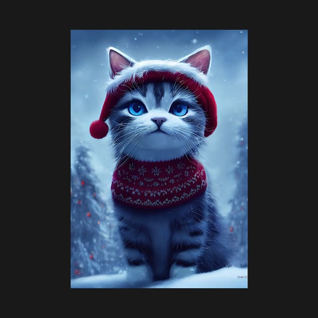 Cute Christmas Cat by Art8085