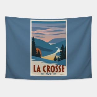 Wisconsin Vintage 1940’s Style Travel Poster-Winter Tapestry