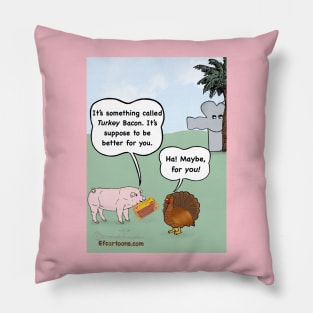 Turkey Bacon Woes Pillow