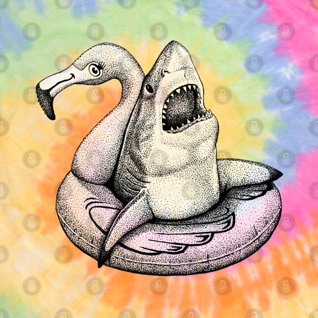 Shark in a Floatie by HabbyArt