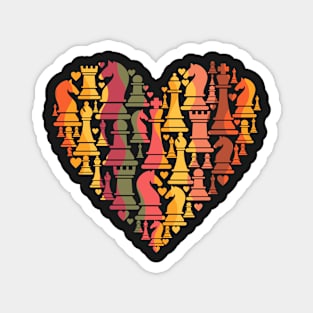 Chess Heart Magnet