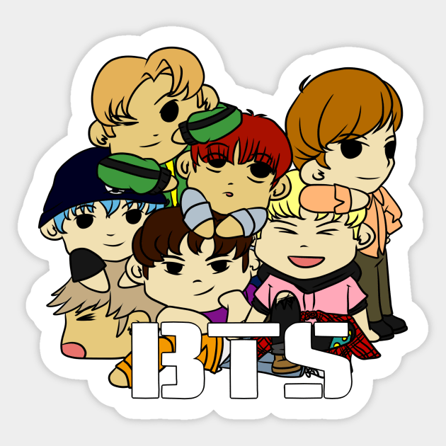 Chibi BTS Sticker for Sale by BTS-Merchandise