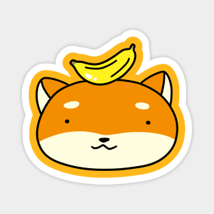 Banana Shiba Face Magnet