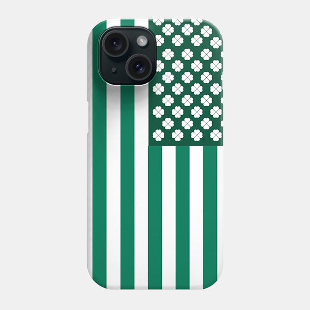 American Flag Saint Patrick's Day Phone Case by smartrocket