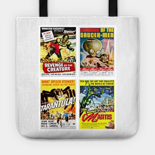 Vintage Horror Movie Collection Tote