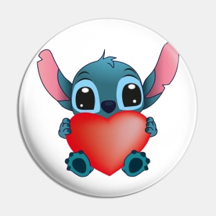 Stitch LOVE Pin