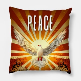 PEACE: Peaceful and Sustainable Coexistence on a Dark Background Pillow