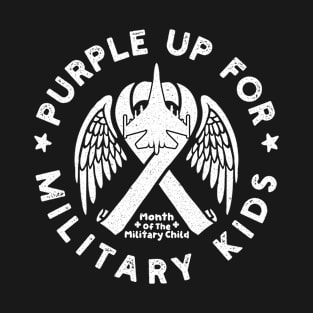 Purple Up For Military Kids Tee, Military Children Support Shirt, Month Of The Military Child Tee, Military Kids Gift, Graphic Tees for Kids T-Shirt