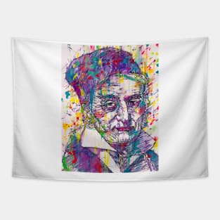 CARL FRIEDRICH GAUSS watercolor and ink portrait Tapestry