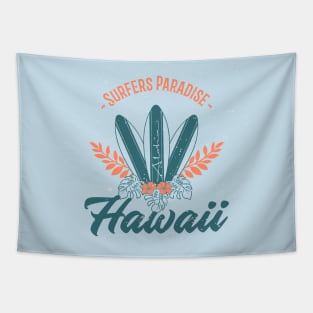 Surfers Paradise Hawaii Surfboard Surfer Surfing Tapestry