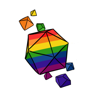 Pride Flag Dice T-Shirt