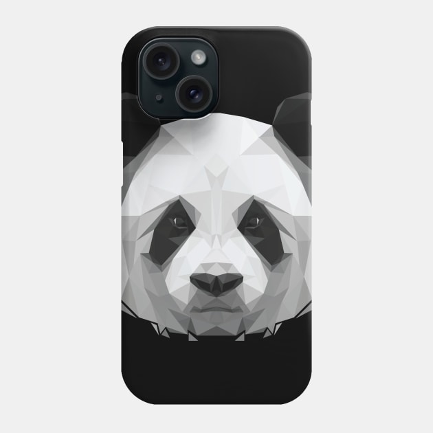 panda lowpoly art Phone Case by Amartwork