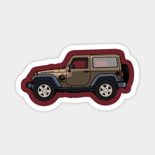 Jeep Wrangler Rubicon 2-door Brown Magnet