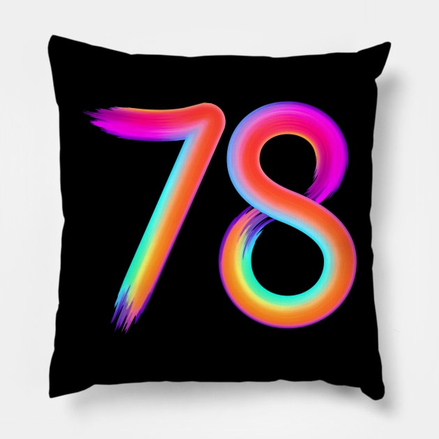 brushed 78 Pillow by MplusC