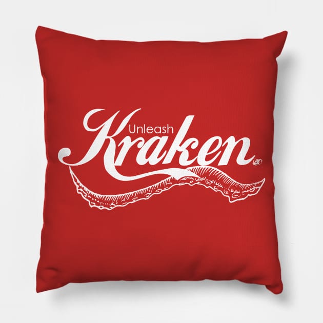 Unleash Kraken Pillow by EnchantedTikiTees