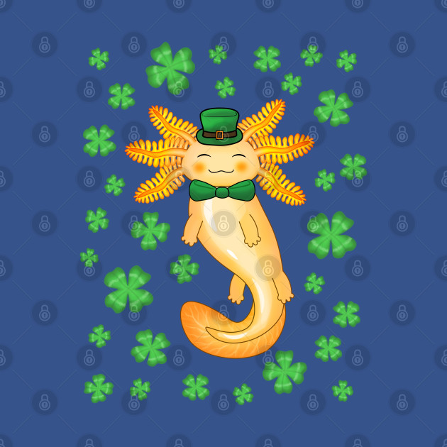 Discover Golden Saint Patrick's day axolotl - St Patrick - T-Shirt