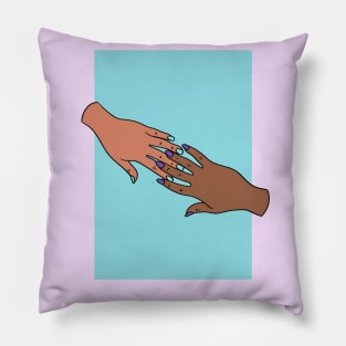 Girls empower Girls - Hand Reaching Pillow