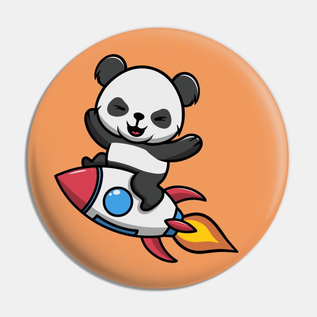 Cute Panda go to outer space Pin by Cubbone
