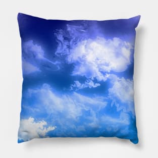 Clouds and Blue Sky Pillow