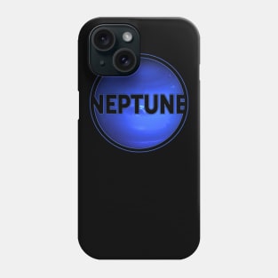 Planet Neptune with lettering gift space idea Phone Case