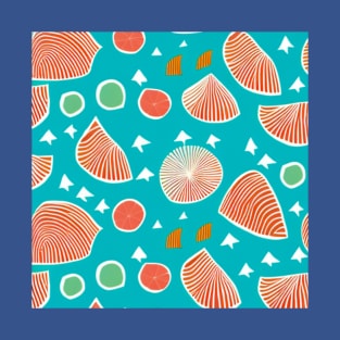 Abstract Tropical Beach Picnic (MD23SMR007b) T-Shirt