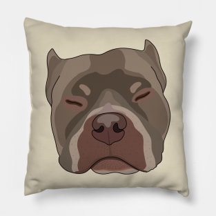 Sleepy Pitbull Pillow