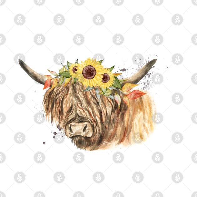 Highland Cow by HJstudioDesigns