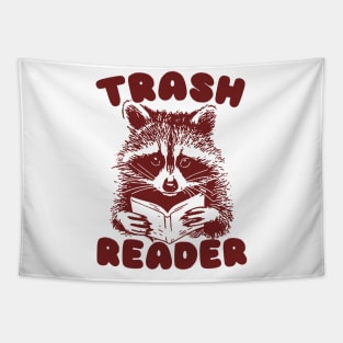 Trash Reader / Bookish Raccoon Shirt / Trash Reader Romance Goblincore Fan / Gift For Book Lover / Funny Trash Panda Tapestry