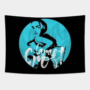 Lara Croft: Tomb Raider - Fearless, Courageous, Bold, Daring Woman Tapestry