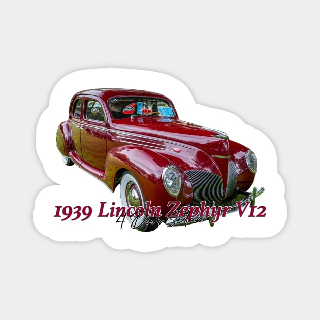 1939 Lincoln Zephyr V12 4 Door Sedan Magnet by Gestalt Imagery