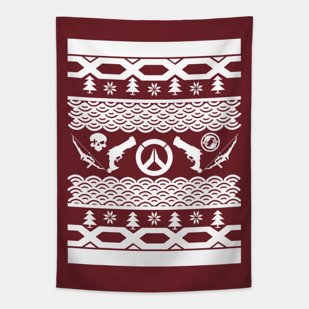 McHanzo Ugly Christmas Sweater Tapestry by acorntree
